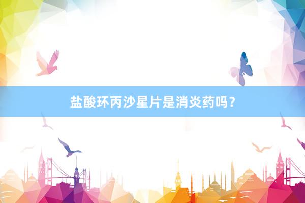 盐酸环丙沙星片是消炎药吗？